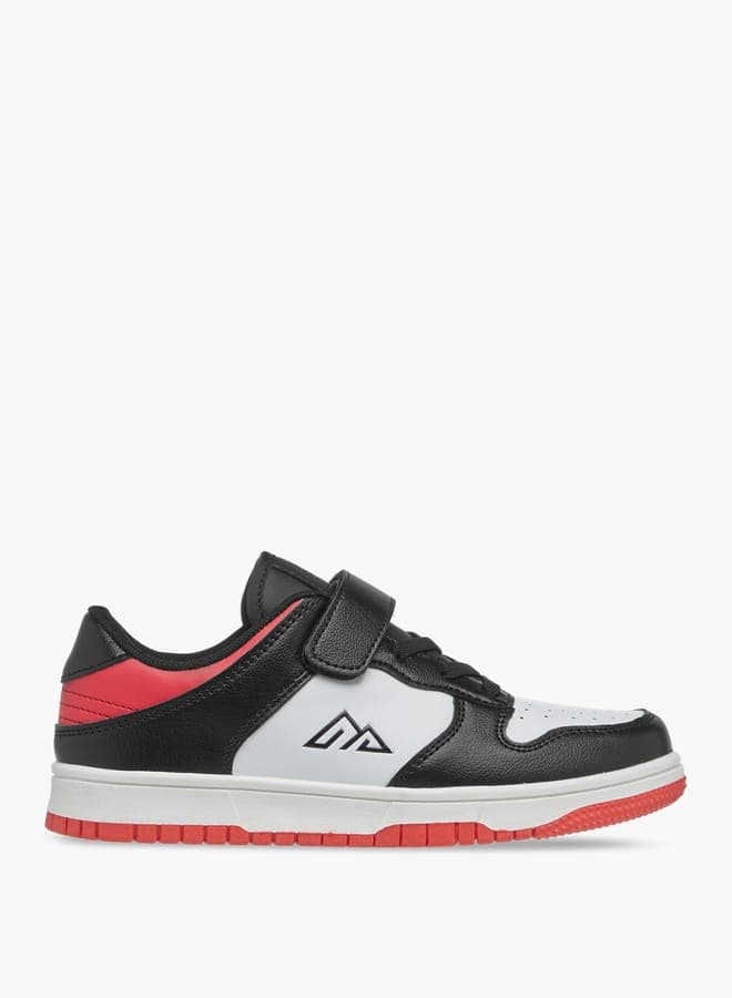 14Nx5 10915Bpred Vibrant Red Panelled Boys' Sneakers - Image 1