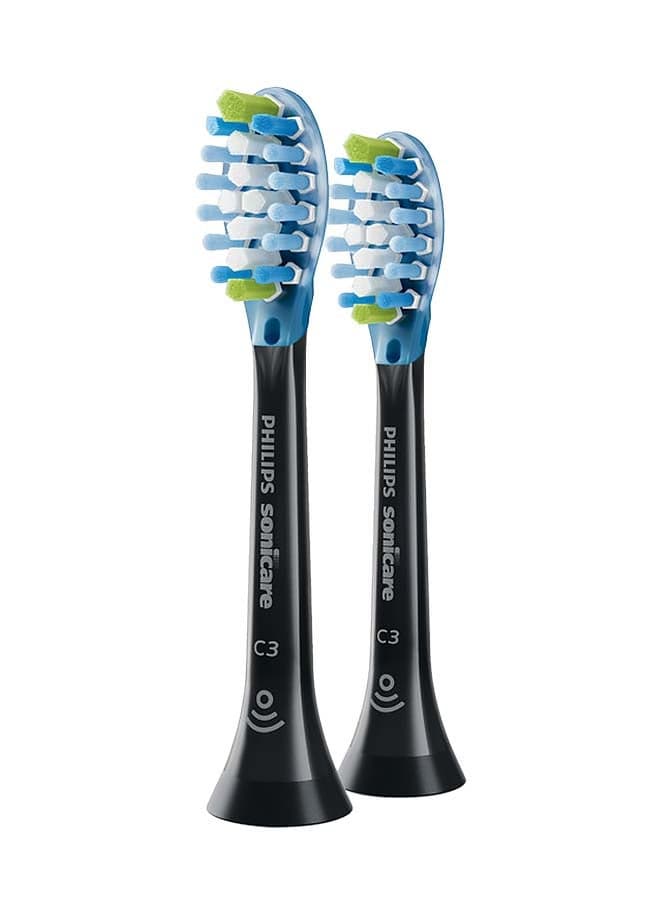 PHILIPS SONICARE DiamondClean Sonic Brush Heads, Black, 36g - Twin Pack - Image 1