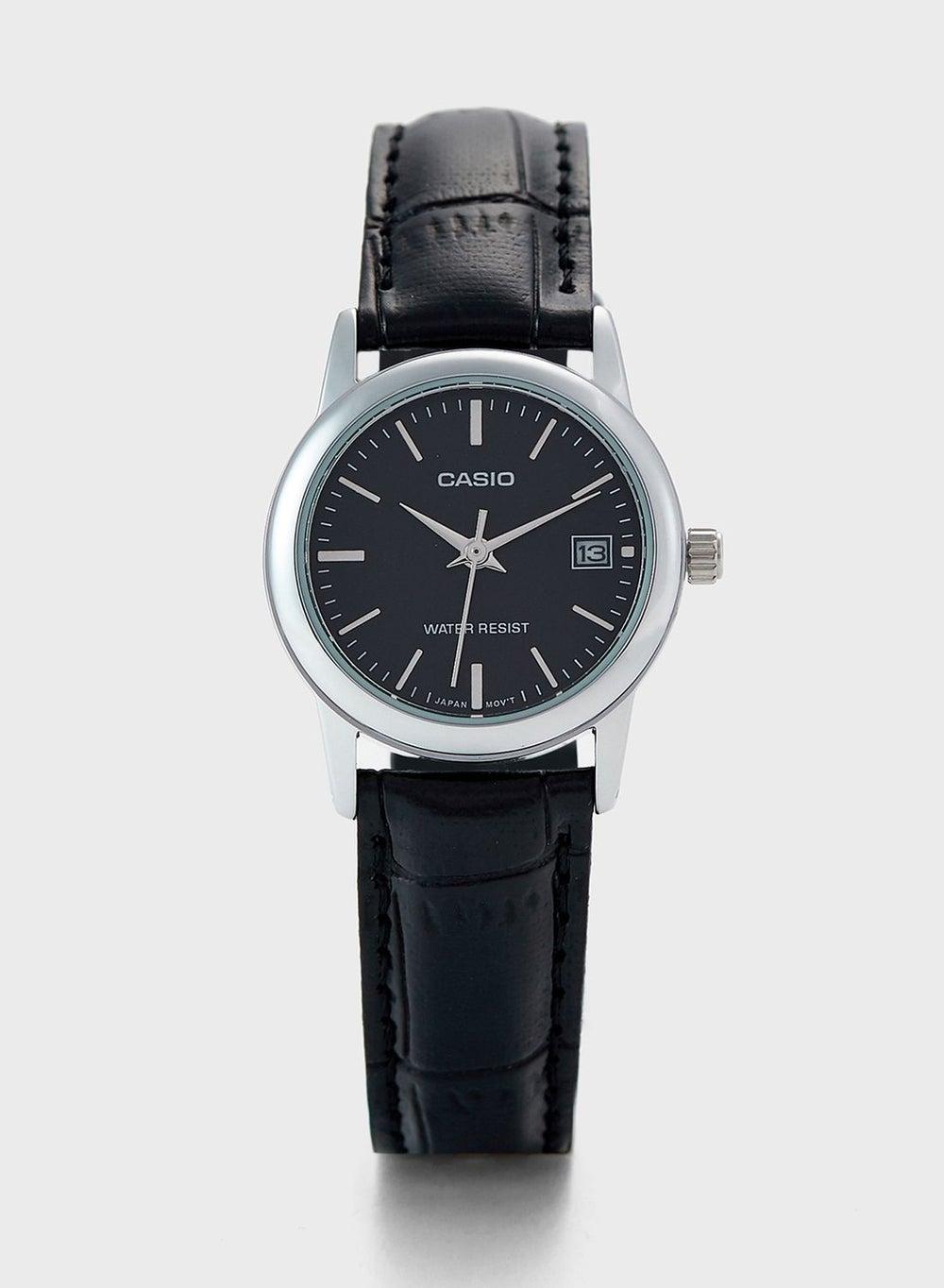 CASIO Chic Elegance Leather Strap Women's Watch - Image 1