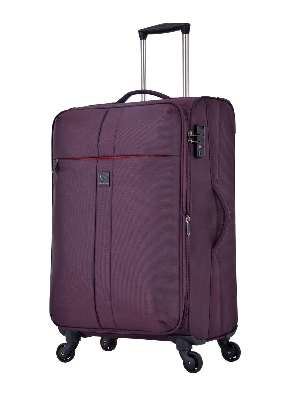 Eminent V6101 Purple Lightweight Expandable Travel Trolley - Image 1
