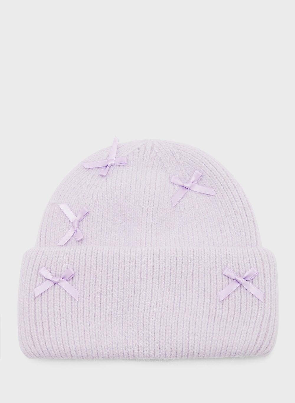 Ginger Bow Elegance - Chic Winter Beanie for Women - Image 1