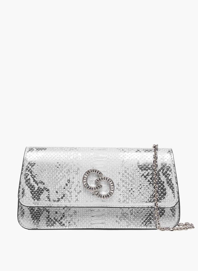 Celeste Chic Animal Textured Crossbody with Detachable Strap - Image 1