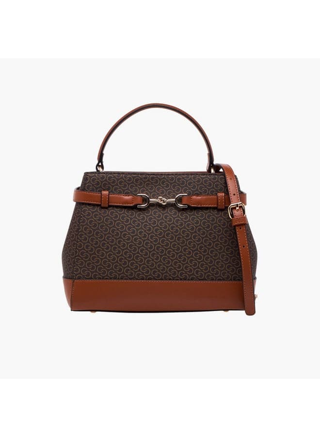 Celeste Monogram Shoulder Bag with Chic Detachable Strap - Image 1