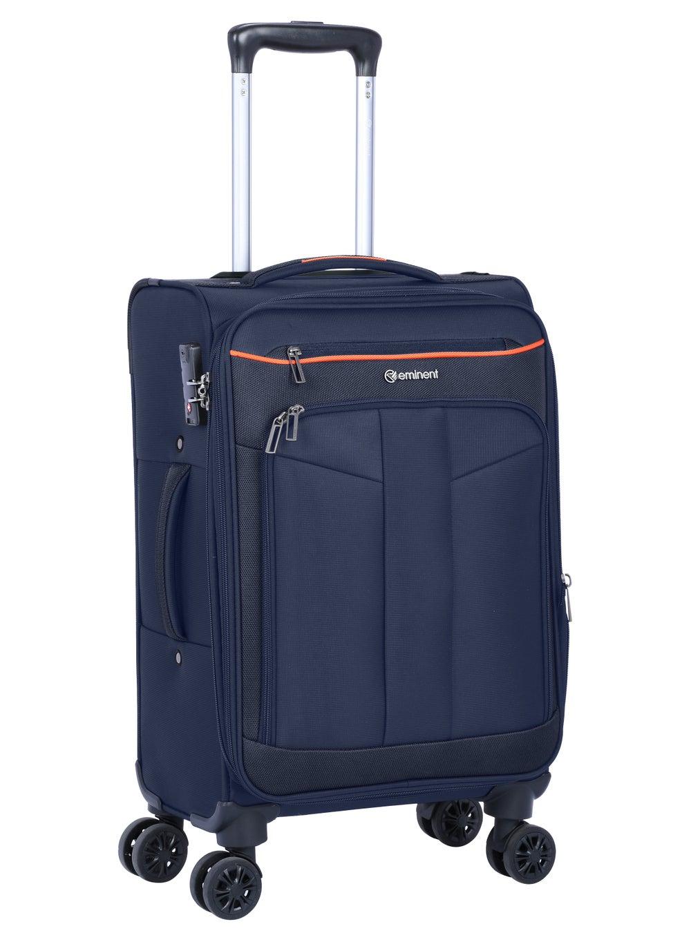 Eminent 20 Navy Blue Lightweight Expandable Suitcase E788 - Image 1