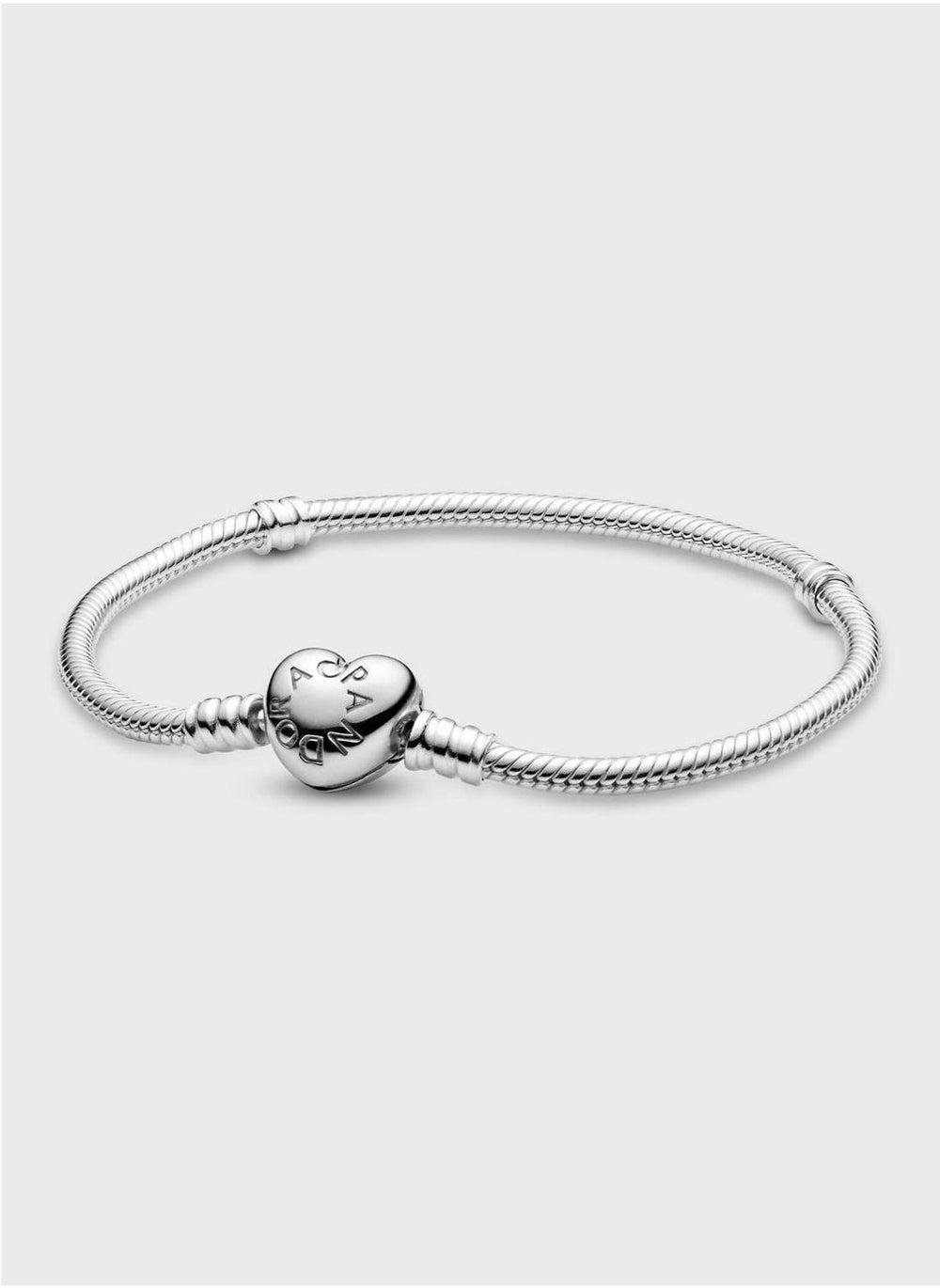 PANDORA Moments Heart Clasp Silver Bracelet - Image 1