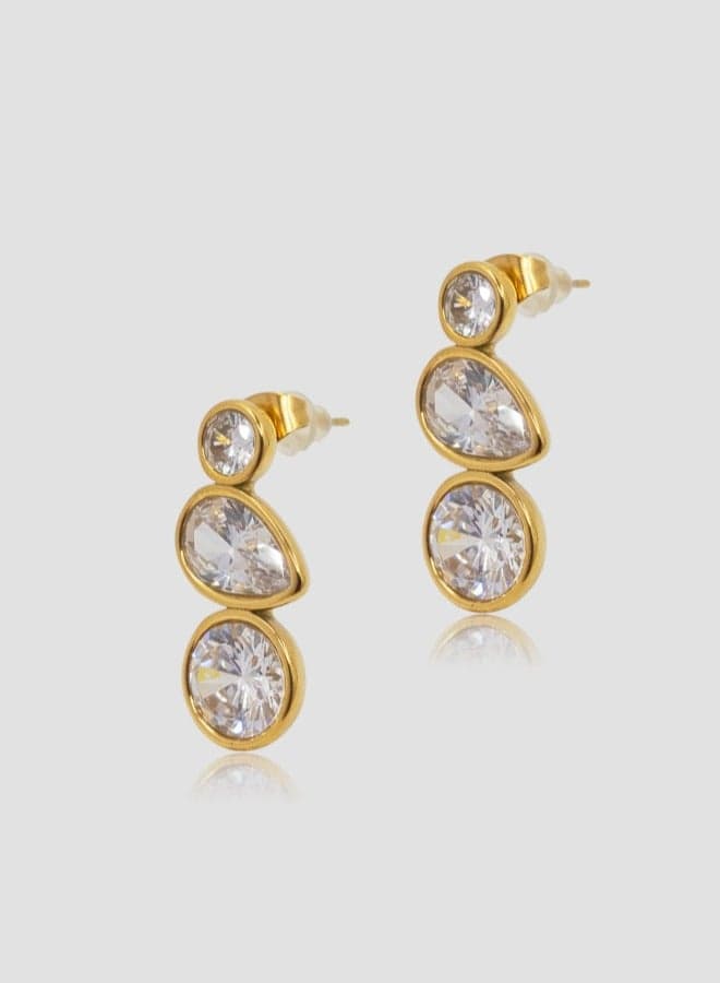 Amelia Lady Mauve Elegance - Hypoallergenic Gold-Plated Jewelry - Image 1