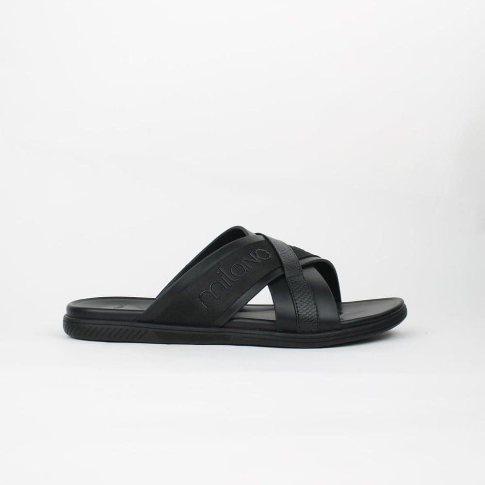 HALSTON Milano Crisscross Men's Luxury Slides - Image 1