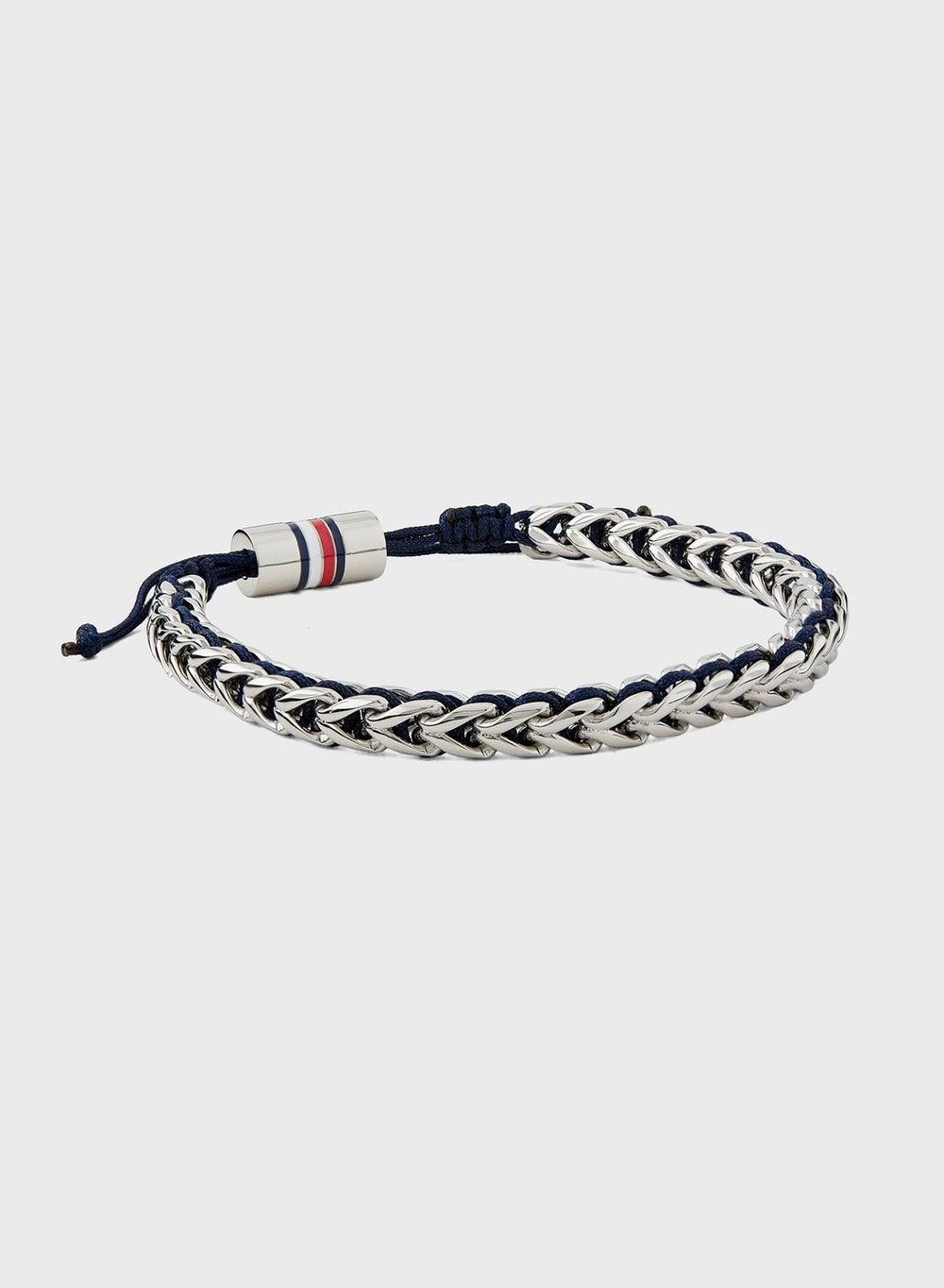 TOMMY HILFIGER Men's Braided Stainless Steel Bracelet - Image 1