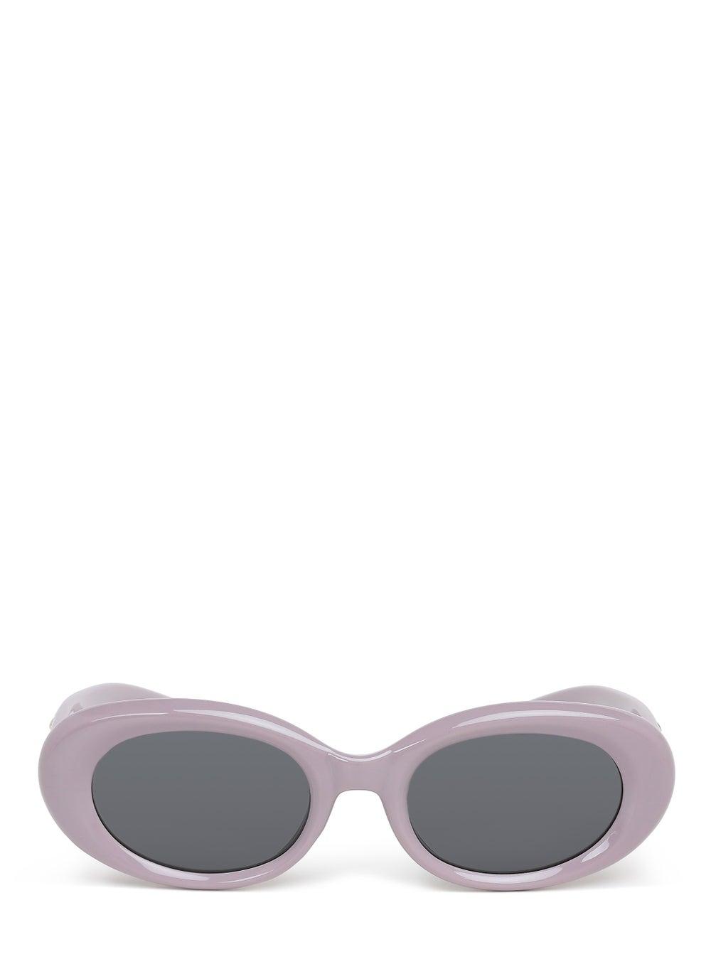London Rag Starstruck Oval Sunglasses in Metallic Purple - Image 1
