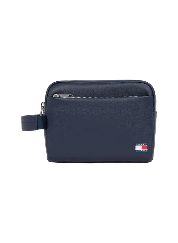 TOMMY JEANS Heritage Premium Leather Wash Bag - Image 1