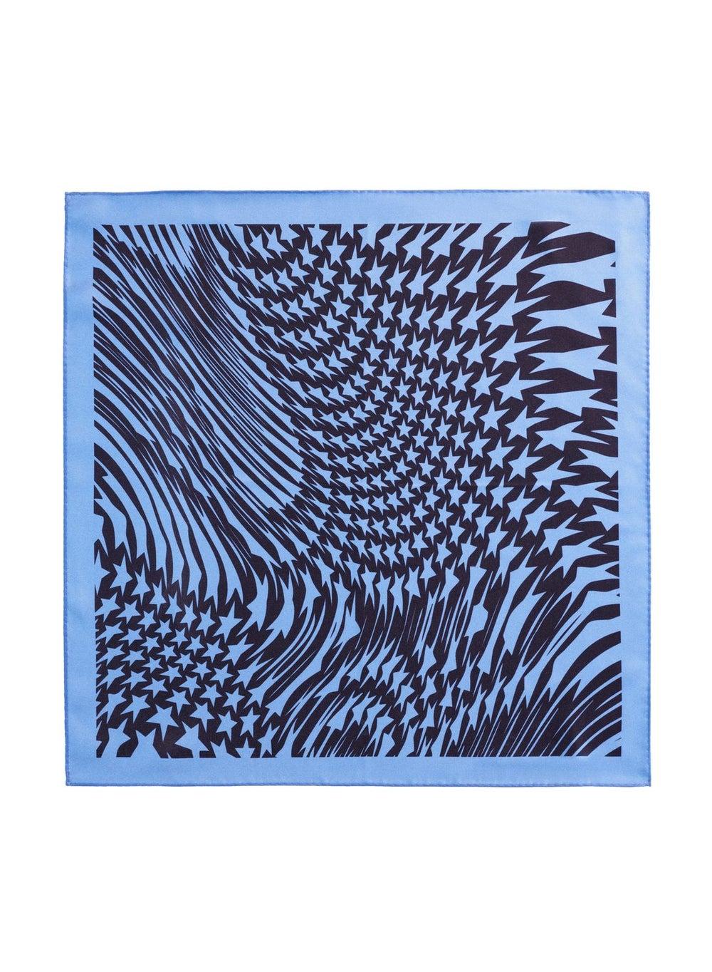 H&M x Mugler Swirling Star Silk Scarf for Men - Image 1