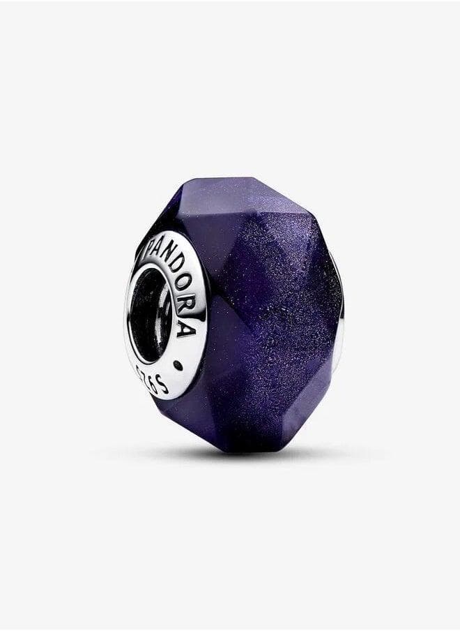 PANDORA Blue Murano Glass Charm – Starlit Sky Elegance - Image 1
