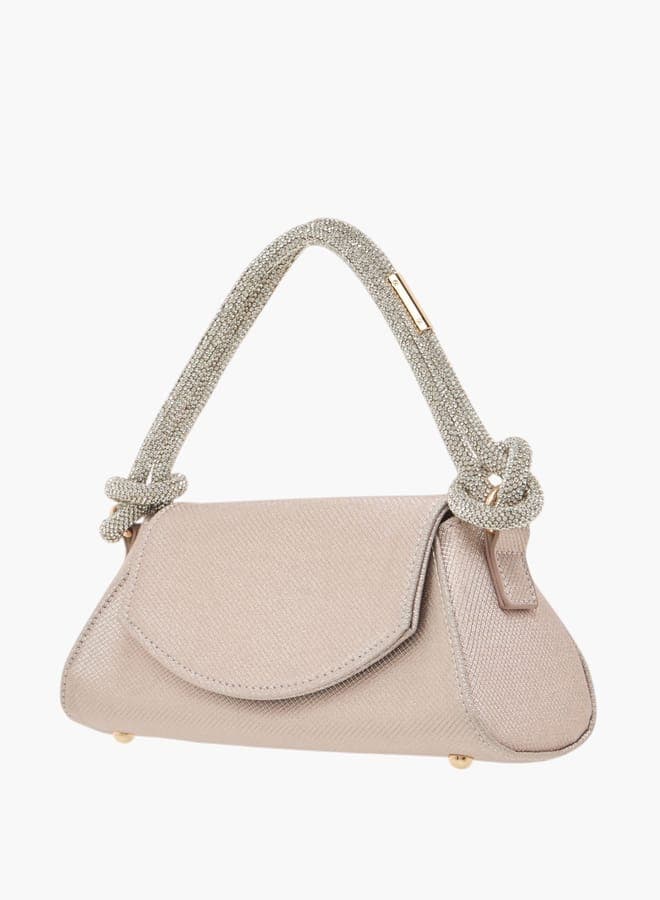 Flora Bella Luxe Textured Shoulder Bag with Magnetic Seal - Image 1