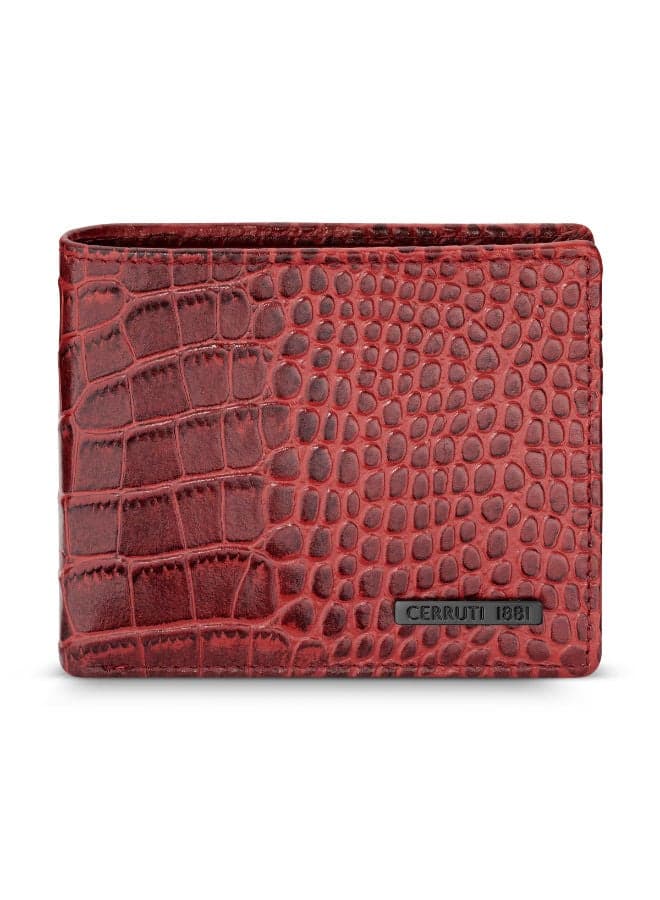 CERRUTI 1881 Croco-Patterned Calf Leather Men's Wallet - Image 1