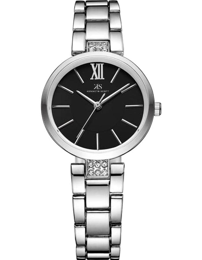 KENNETH SCOTT K23533-SBSB Elegant Stainless Steel Women's Watch - 30mm - Image 1