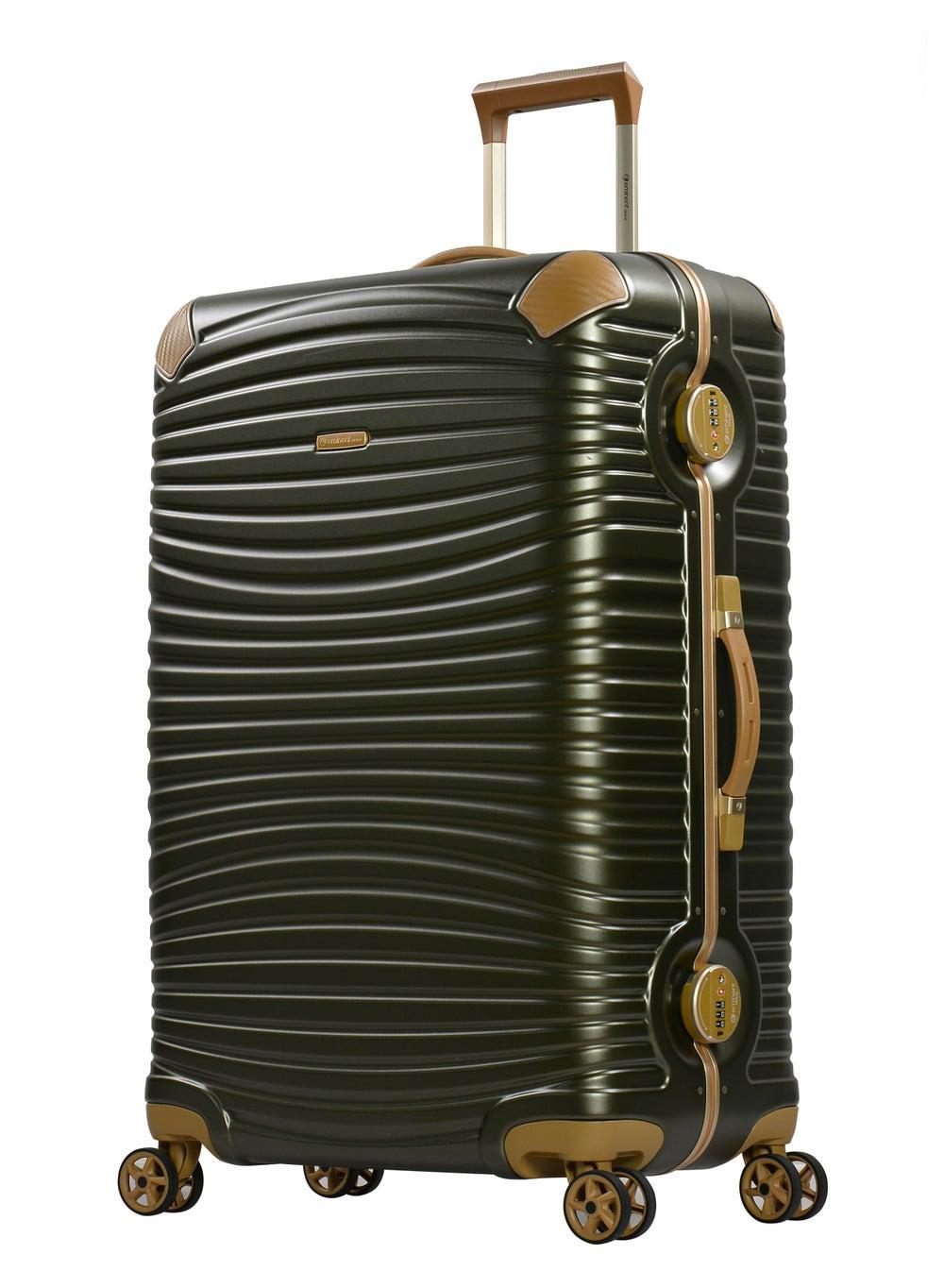 Eminent E9R1 Carry On 20-Inch Dark Olive Zipperless Suitcase - Image 1