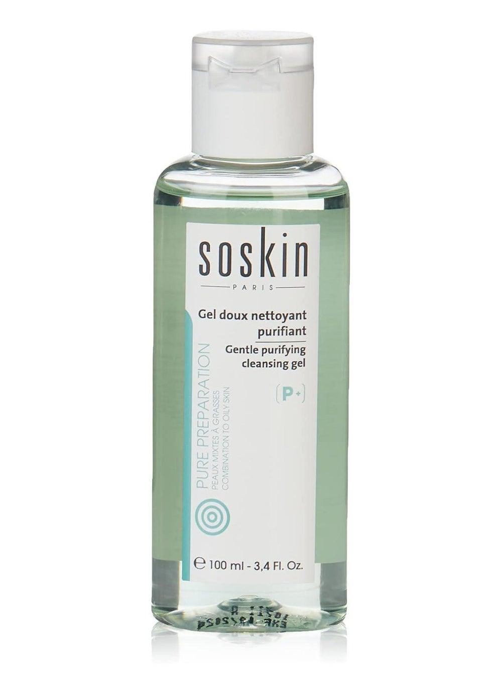 Soskin P+ Gentle Purifying Cleansing Gel 100ml for Vibrant Skin - Image 1