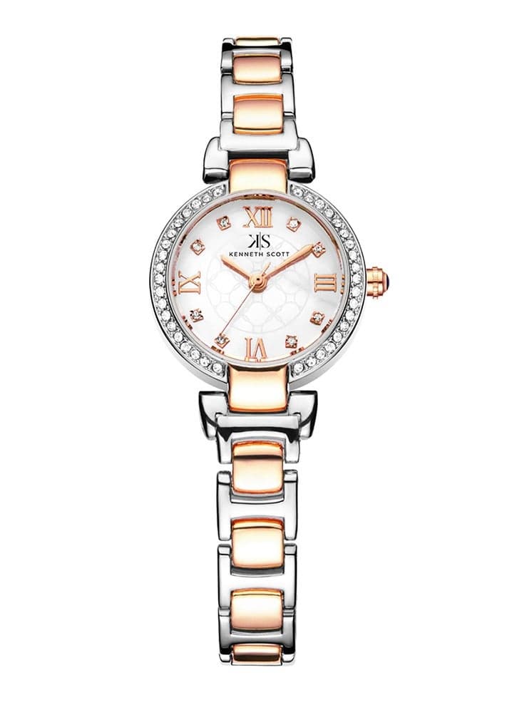 KENNETH SCOTT K22520-KBKM Elegant Two-Tone Women's Watch - Image 1