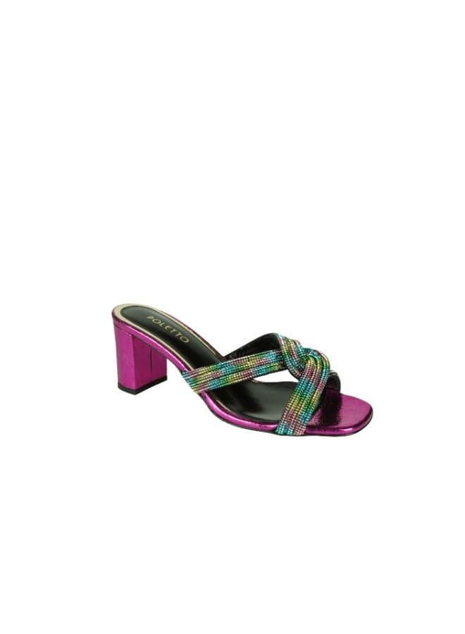 Elegant Poletto Pink Heeled Sandals 4183177 V1 C1478 - Image 1
