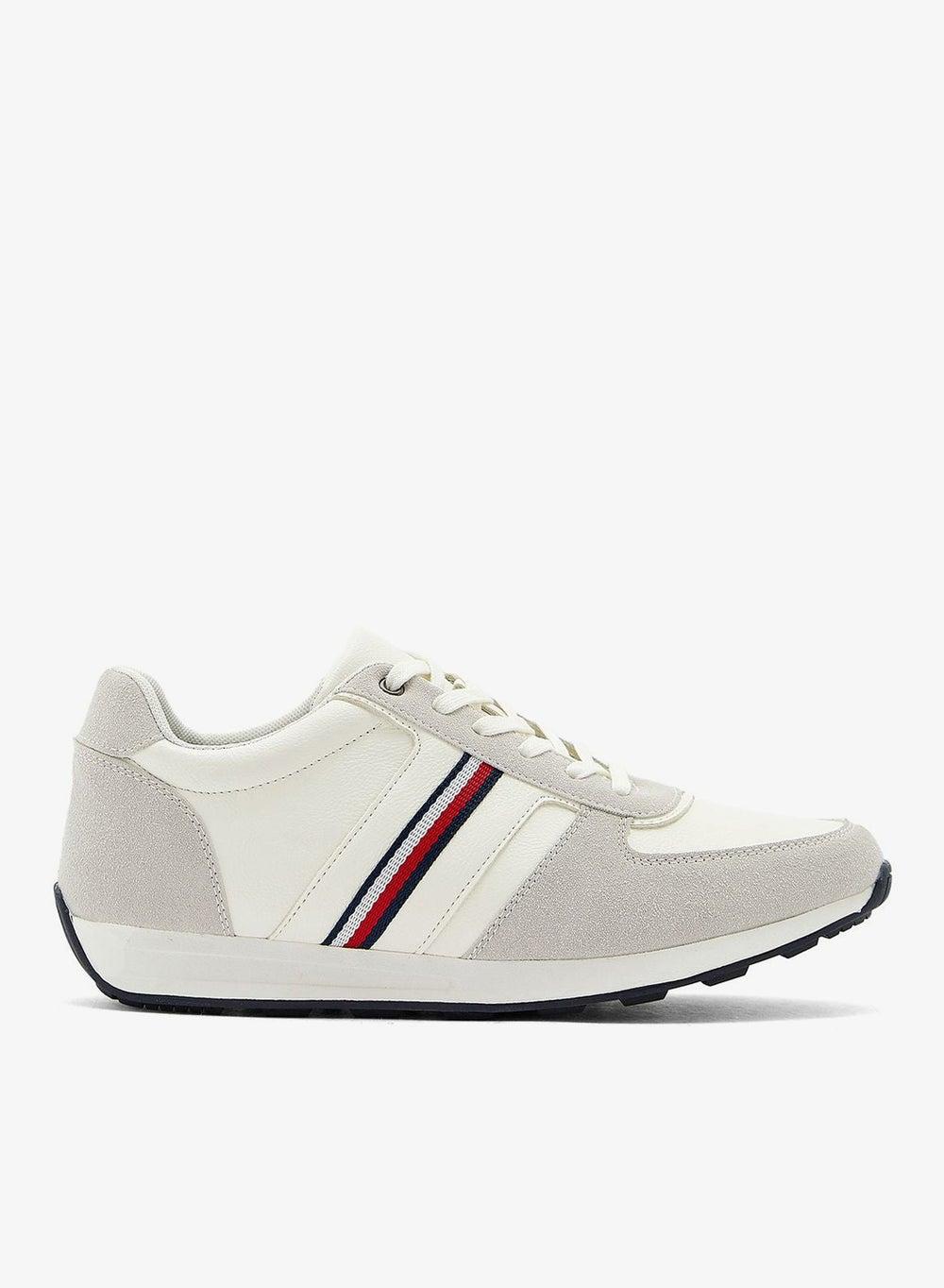 A002 Casual Elegance Webbing Highlight Sneakers - Image 1