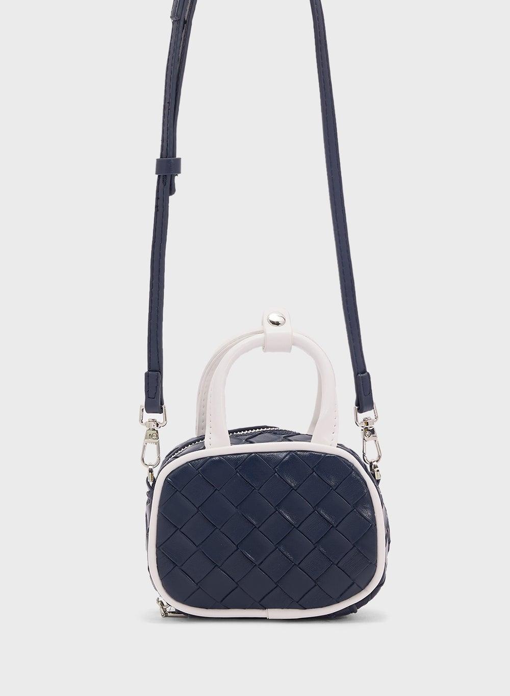 Elegant Ginger Woven Crossbody Bag - Chic Essentials - Image 1