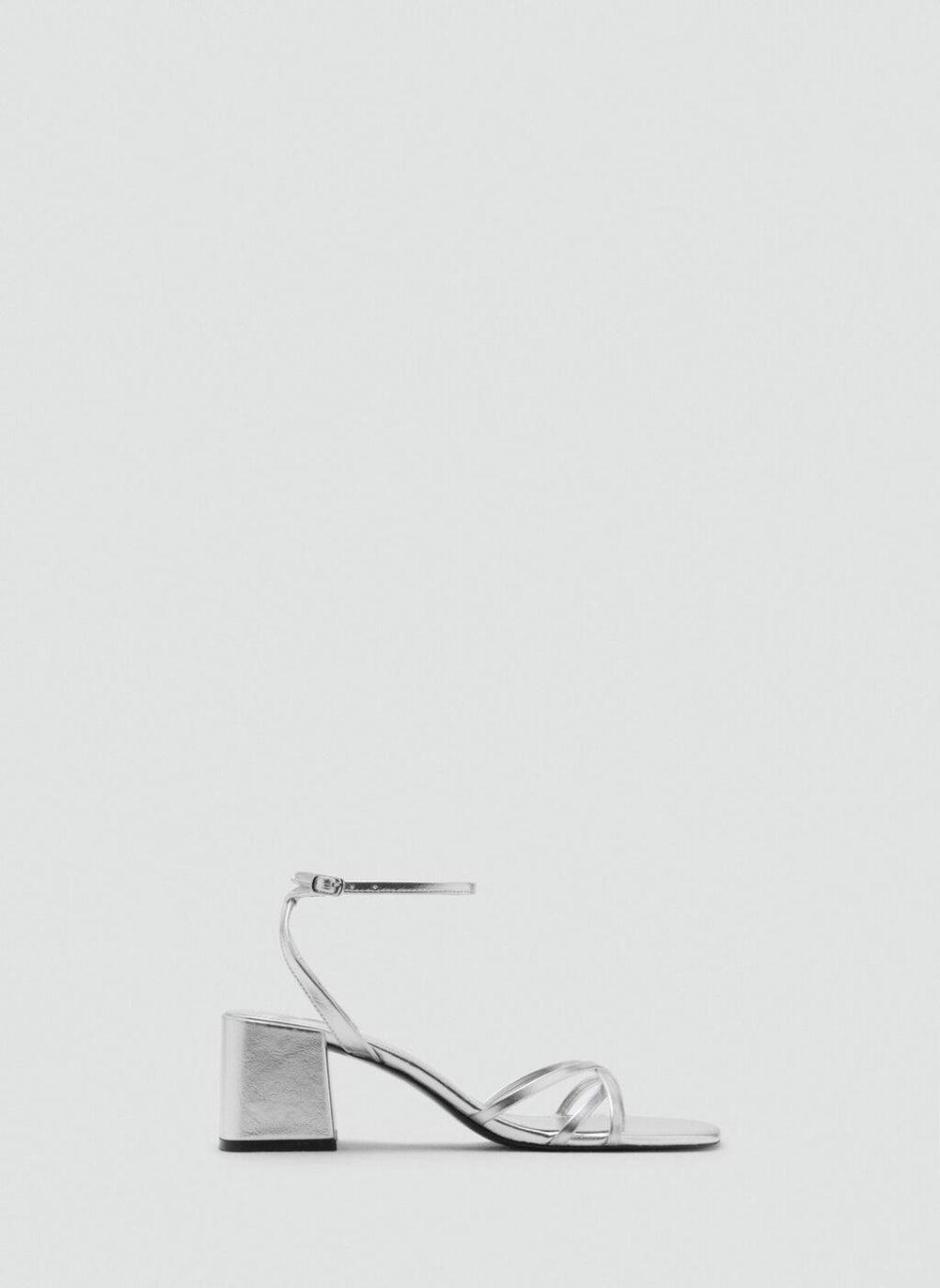 Elegant Crossed Straps Heeled Sandal - Style 87046340 - Image 1