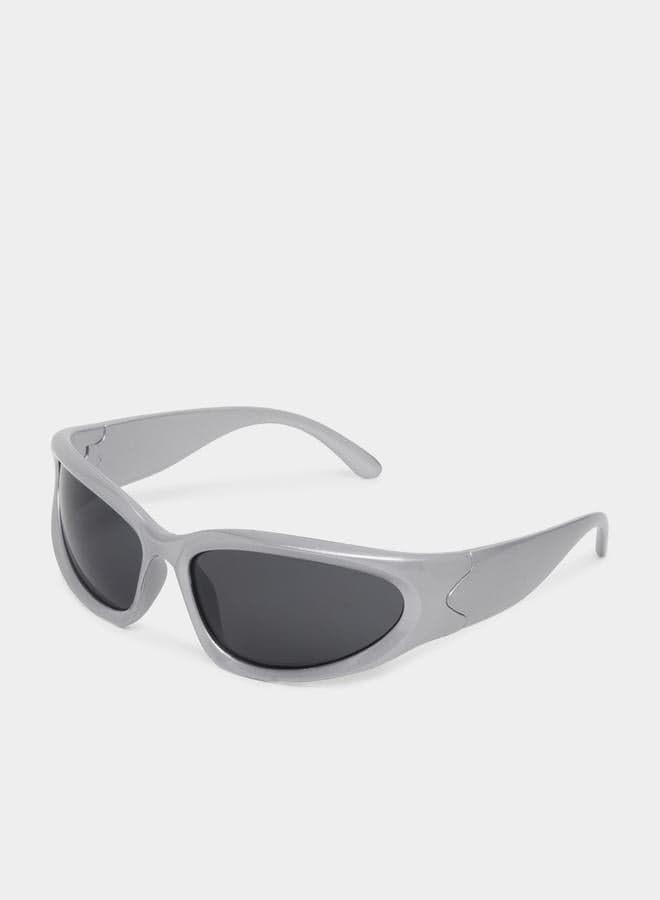 Styli Oval Full Rim Women's Sunglasses with Wide Temple - Image 1