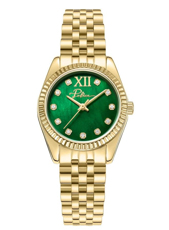 POLICE Flute Women's 28mm Gold & Pearl Timepiece - Image 1