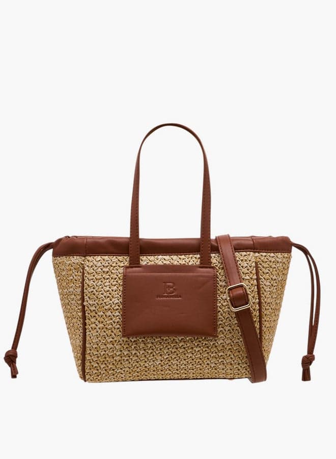 Flora Bella Textured Elegance Tote Bag - Double Handle - Image 1