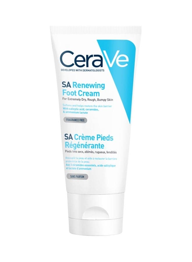 CeraVe SA Hyaluronic Acid Foot Cream 88ml – Rejuvenate Rough Skin - Image 1
