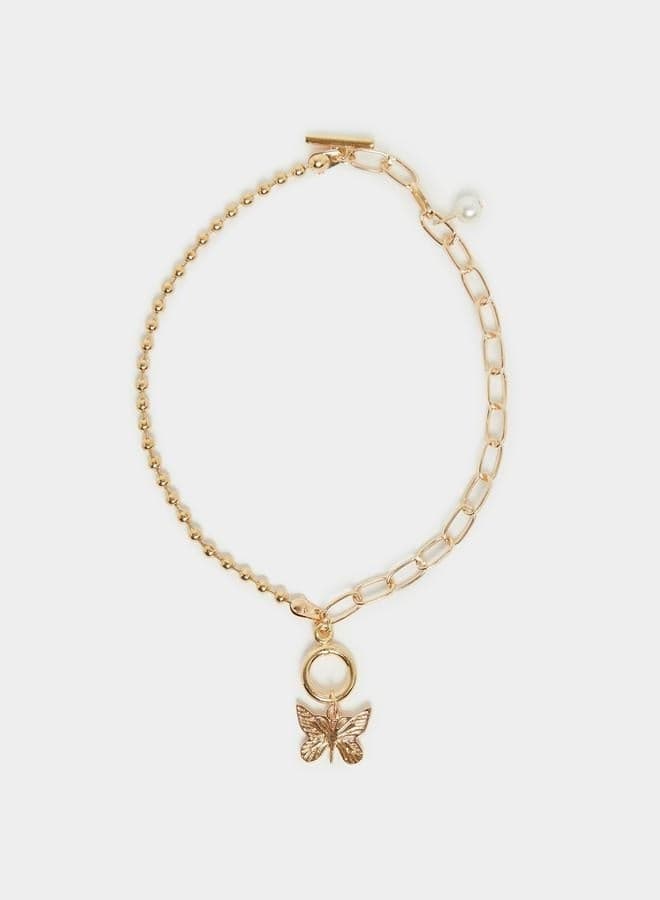 Styli Drop Butterfly Accent Elegant Bracelet - Image 1