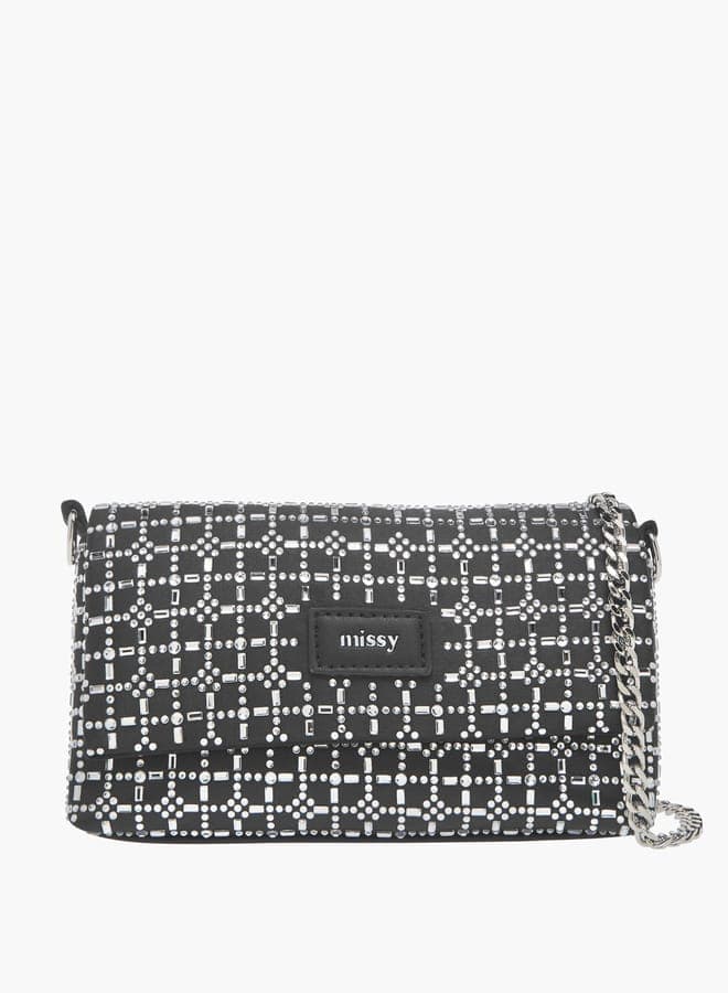 MISSY Embellished Elegance Crossbody with Chain Strap - Image 1