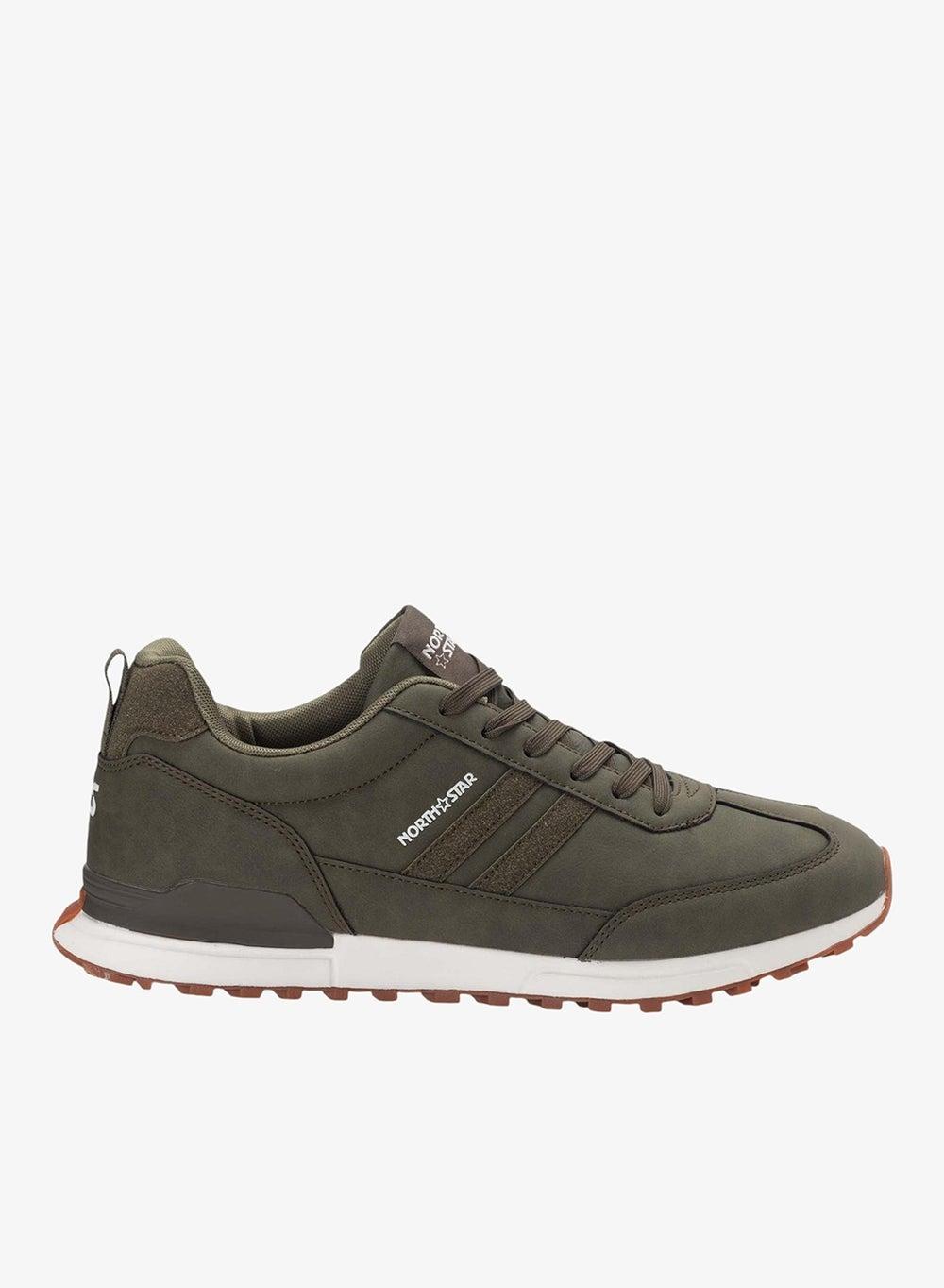 North Star Casual Low-Top Green Sneakers for Men - Image 1