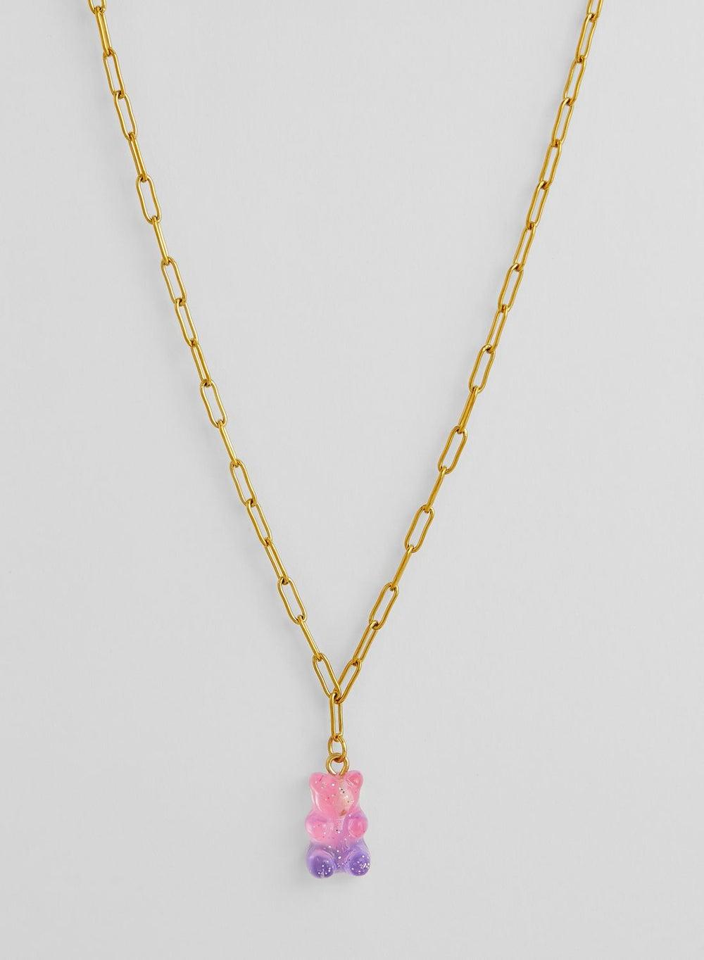 Fashionbox Bella 18K Gold-Plated Gummy Bear Necklace - Image 1
