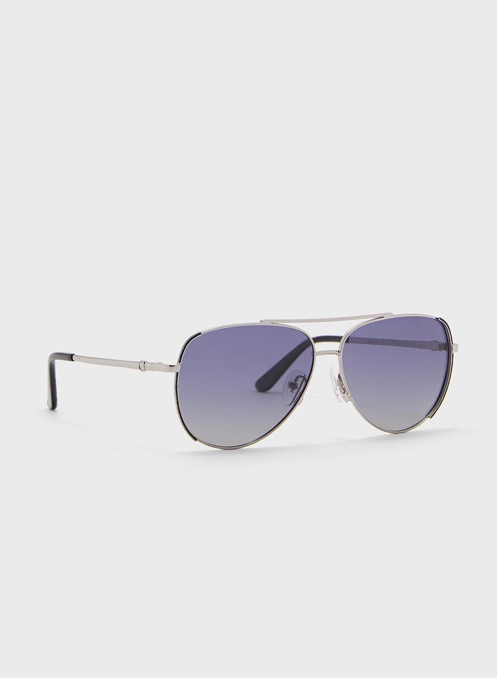 GUESS GU00193 Chic UV-Protected Metal Aviator Sunglasses - Image 1