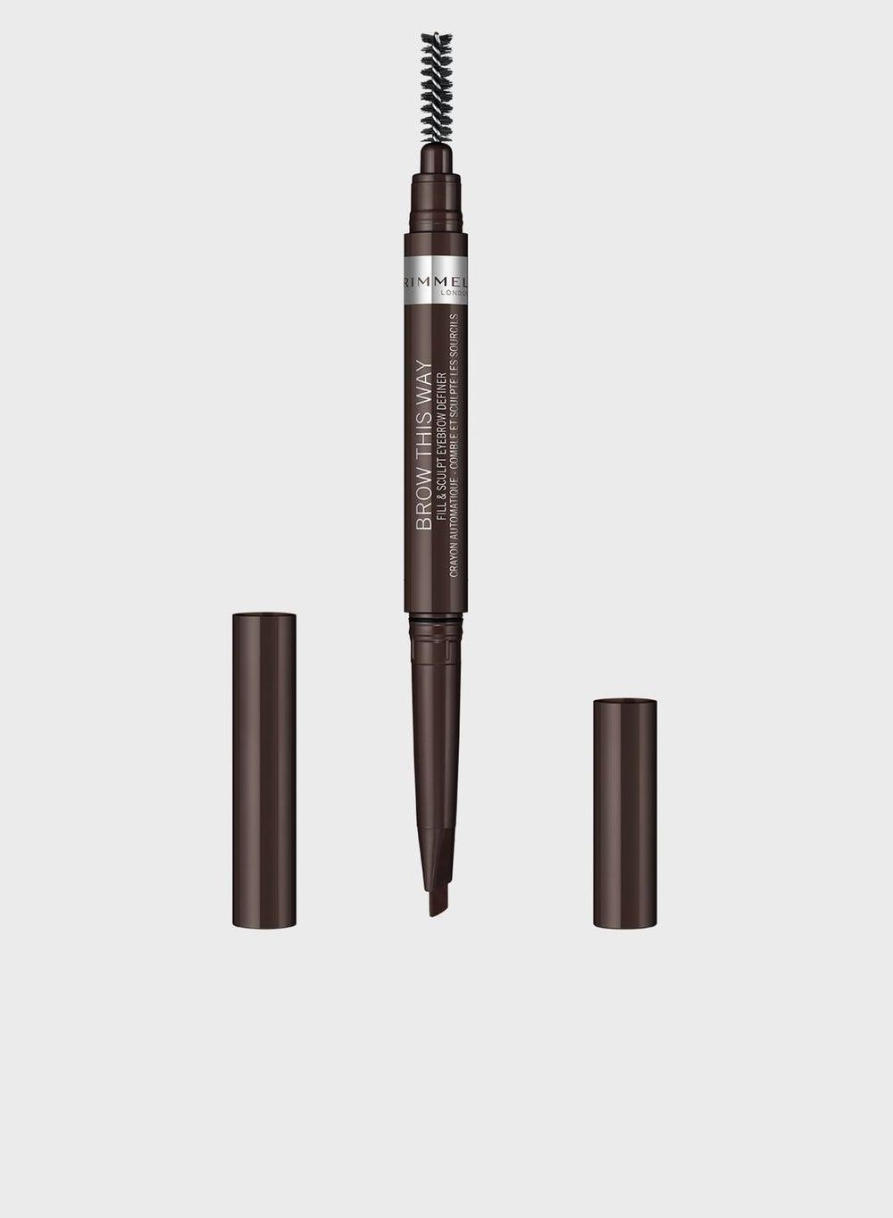 Rimmel BrowThis Way Sculpt Eyebrow Definer 003 Dark Brown - Image 1