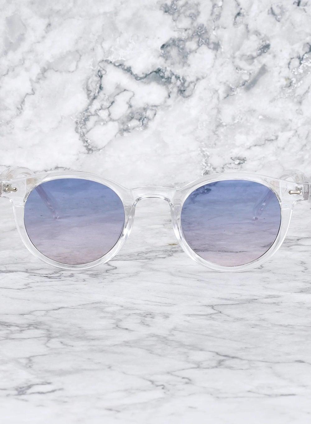 Explicit Poets JAMES Clear - Gradient Blue to Pink Fashion Sunglasses 4EP14 - Image 1
