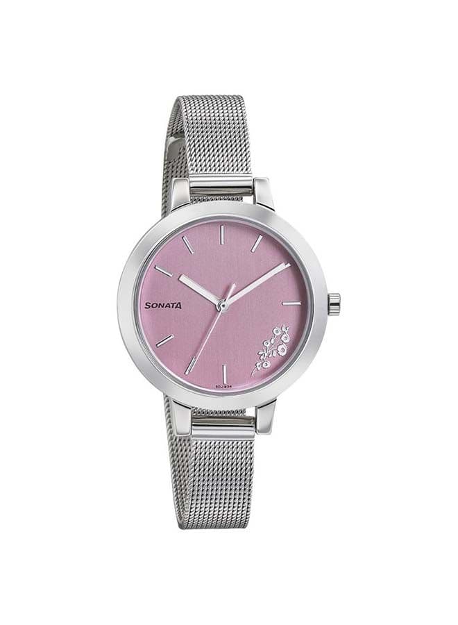 Sonata 8141SM12 Stainless Steel Analog Silver Watch - 32 mm - Image 1