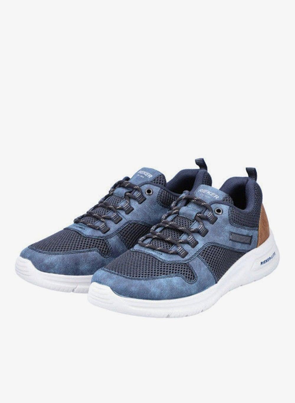 Rieker Morelia Blue B7302-14 – Elegant Low-Top Sneakers - Image 1