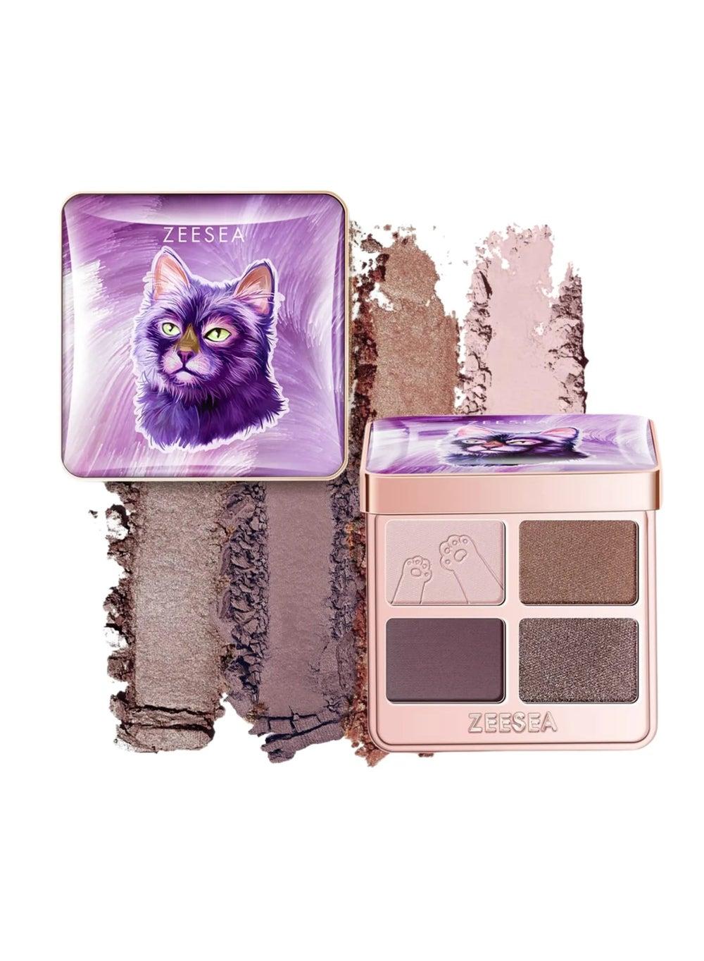 ZEESEA Tipsy Kitty Eyeshadow Quad 08 Destiny Guardian - Image 1