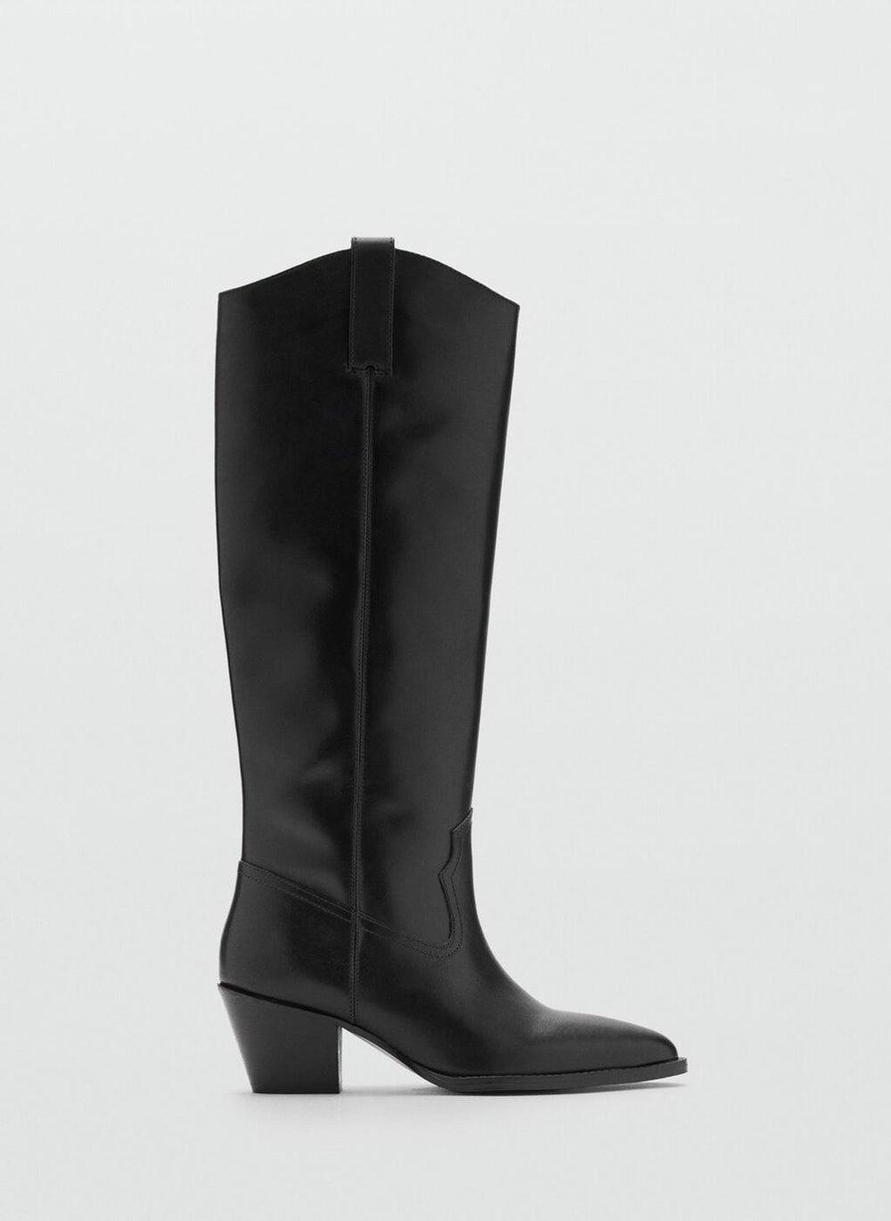 Elegant Bovine Leather High-Shaft Knee Boots 17065977 99 - Image 1