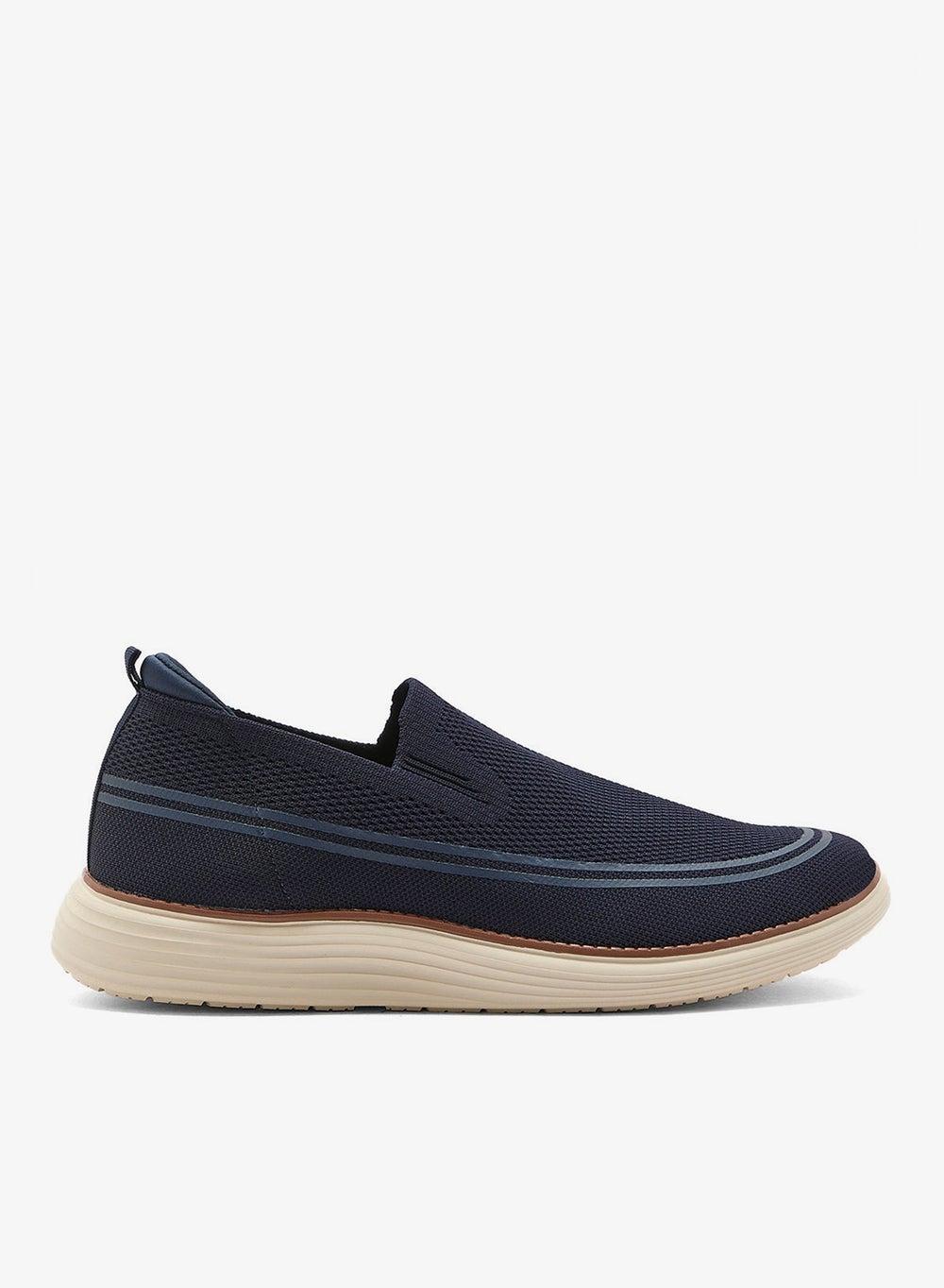 Ba 23 Navy Casual Knitted Slip-Ons for the Modern Man - Image 1