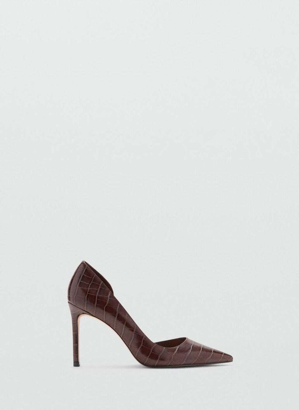 Elegant Asymmetrical Croc-Effect Pumps 17074436 32 - Image 1
