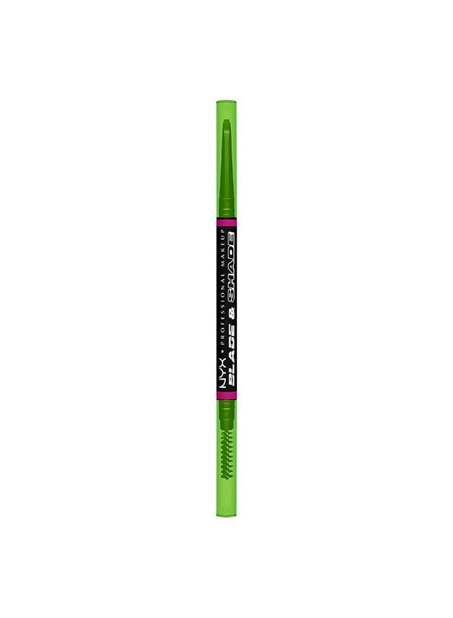 NYX Blade & Shade Dual-Edged Brow Pencil - 16HR Black - Image 1