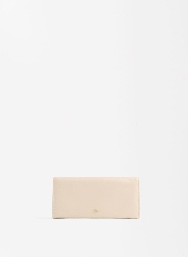 PARFOIS Elegant Beige Leather Wallet for the Modern Woman - Image 1