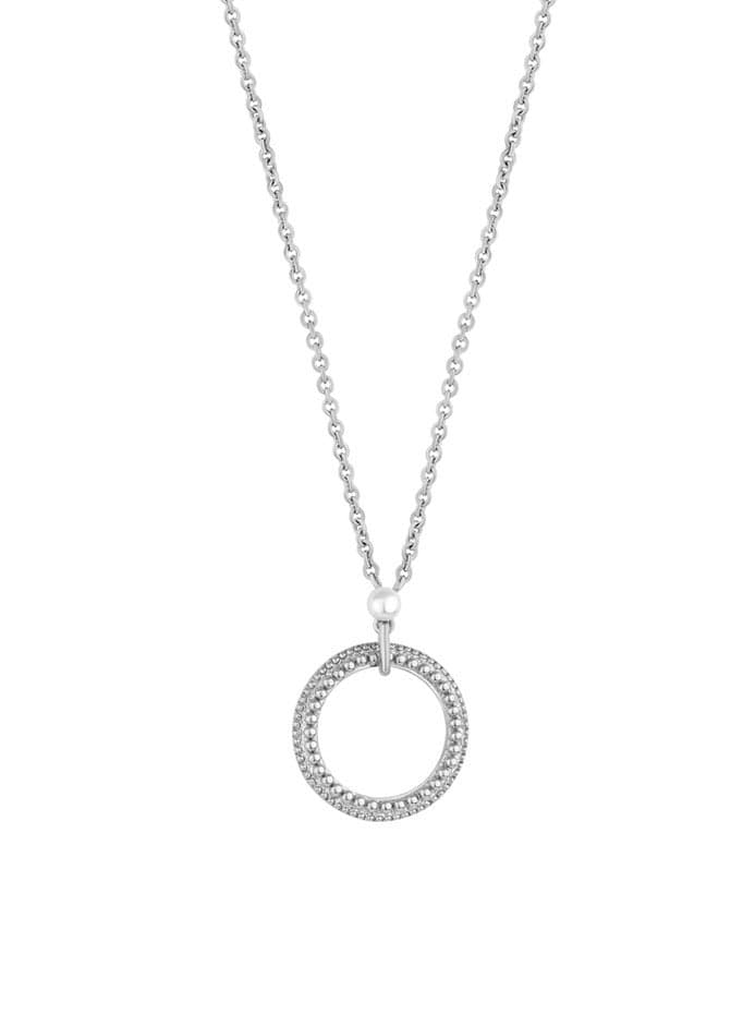 Saint Honore Paris Gala Elegant Silver Necklace - Image 1