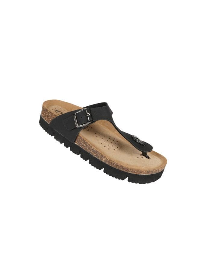 Biochic 012-466 Slim Thong Wedge - Italian Elegance in Black - Image 1