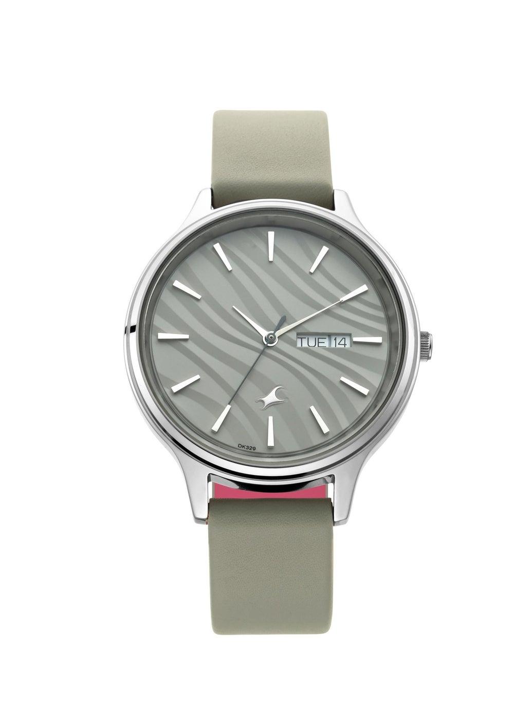 Fastrack Ruffles Quartz Elegance - Grey Dial Day/Date Watch - Image 1