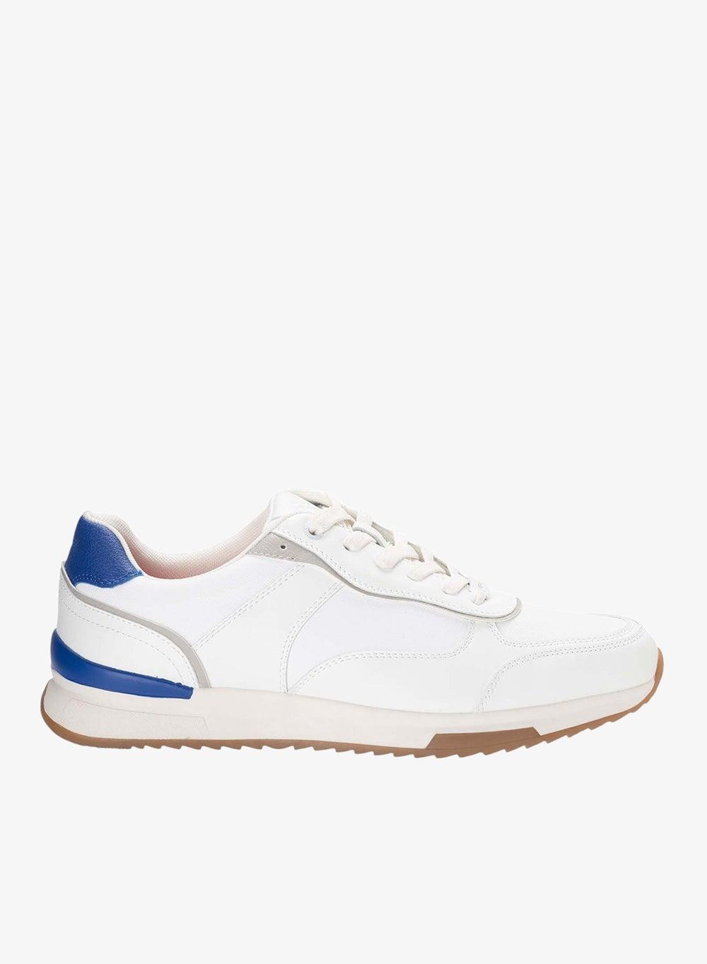 Bata Casual Flat White Lace-Up Low-Top Sneakers - Image 1