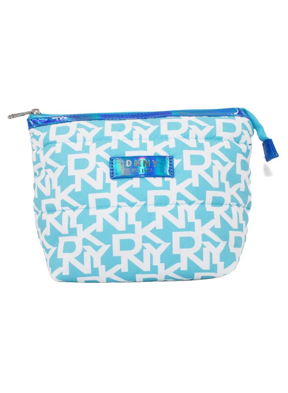 DKNY Signature Sky Blue Puffer T Cosmetic Bag - Image 1